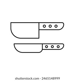 knives icon with white background vector stock illustration