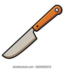 knives illustration flat white background