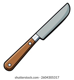 knives illustration flat white background