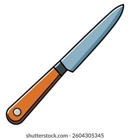 knives illustration flat white background