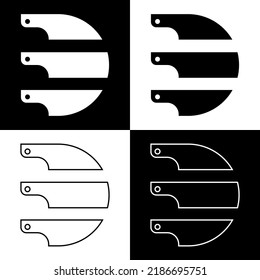 knives knife logo vector illustration