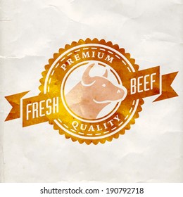 knives logo retro styled vector labels of butcher shop knives logo beef butcher animal classic product meat ranch cutlery isolated pig natural killing food pork market fresh sign cow murder imprint sh