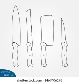 Knives with various types that are very suitable for various purposes