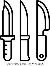 Knives vector icon. Can be used for printing, mobile and web applications.