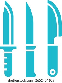 Ícone vetorial de faca. Pode ser usado para impressão, aplicativos móveis e da Web.