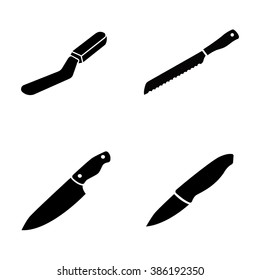 Knives vector icons