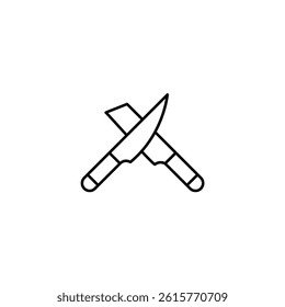 Knives vector line icon icons design