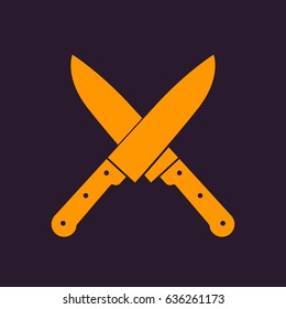 Knives vector sign
