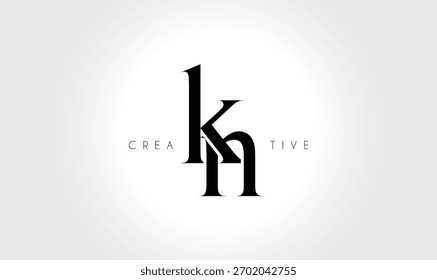 KNkn Elegant Serif Monogram Logo – Luxury Lowercase Typographic Lettermark for Modern Branding