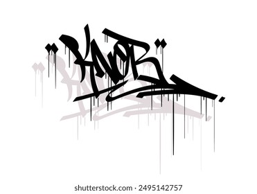 KNOB graffiti tag style design