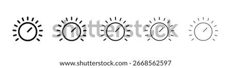 Knob icon filled flat sign concept for web design.