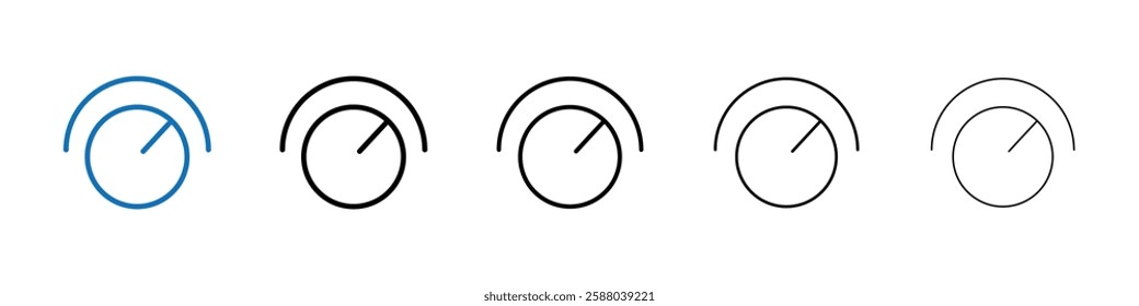 Knob icon Outline vector logo for web ui