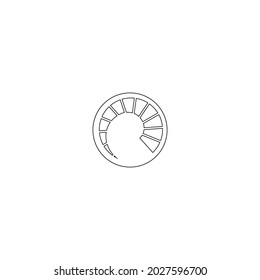 knob icon stock illustration design