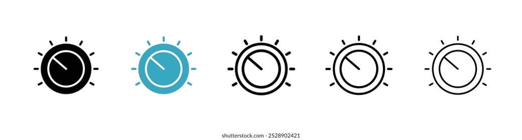 Ícone de botão do conjunto de ilustrações de vetor