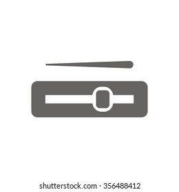knob icon , volume music control  . Flat design 