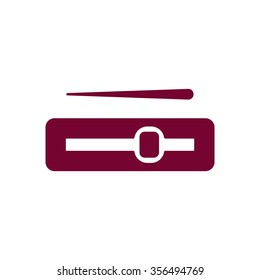 knob icon , volume music control. Flat design  