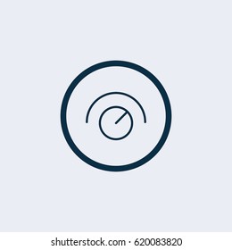 Knob icon , volume music control , vector illustration