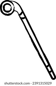 Knobkerrie hand drawn vector illustration