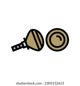 knobs pull hardware furniture fitting color icon vector. knobs pull hardware furniture fitting sign. isolated symbol illustration