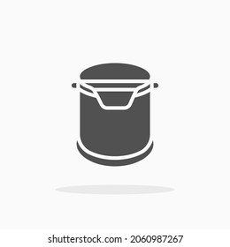 Knock Box icon. Solid black style. Vector illustration. Enjoy this icon for your project.