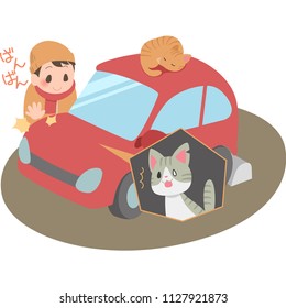 Knock Knock Cats
Characters written by humans ” bang 
 bang”