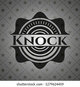 Knock realistic dark emblem