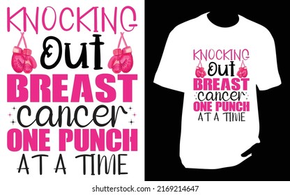 Knocking out breast cancer one punch at a time Breast cancer T Shirt