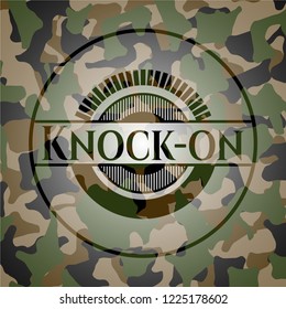 Knock-on on camo pattern