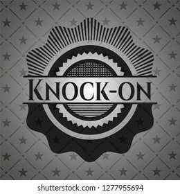 Knock-on realistic dark emblem