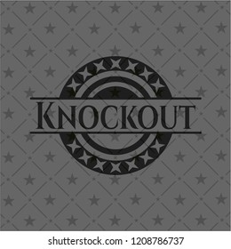 Knockout black emblem