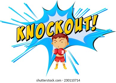 Knockout Punch Icon On White