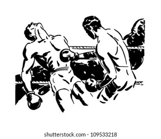 Knockout Punch - Retro Clipart Illustration