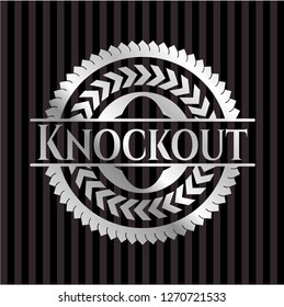 Knockout silver shiny emblem