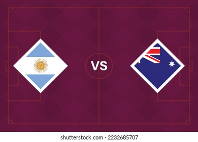 Knockout stage Matches: Argentina vs Australia