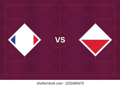Knockout stage matches: France vs Poland