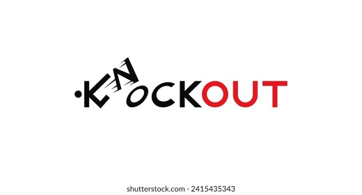 Knockout typographic company logo design.