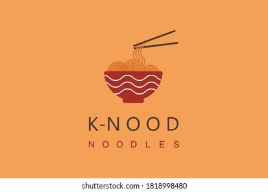 Fideos del logo del Restaurante K-NOOD 2020