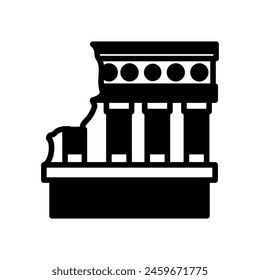 Knossos  icon in vector. Logotype
