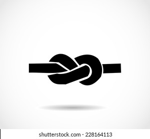 Knot Black Icon Vector