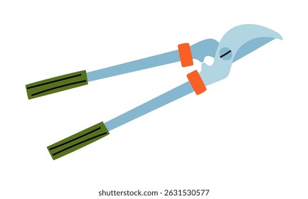 The knot cutter is manual. An isolated illustration. Gardening tools. Seasonal work. A product for agricultural crops. Suitable for ecology, garden, cleaning, household, packaging design, infographics