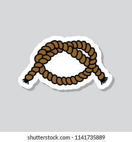 knot doodle sticker icon
