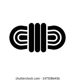 knot glyph flat vector icon