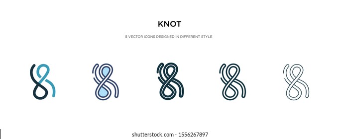 knot icon in different style vector illustration. two colored and black knot vector icons designed in filled, outline, line and stroke style can be used for web, mobile, ui