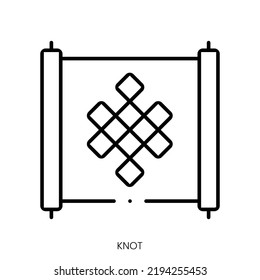 icono de nudo. Signo de estilo lineal aislado en fondo blanco. Ilustración del vector