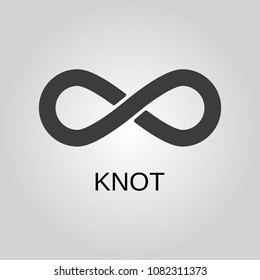 Knot icon. Knot symbol. Flat design. Stock - Vector illustration
