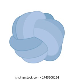 Knot Icon, Knot Symbol, Round Knot, Knot Pillow, Trendy Room Decor, Vector Illustration Background