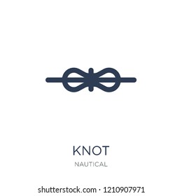 Knot icon. Trendy flat vector Knot icon on white background from Nautical collection, vector illustration can be use for web and mobile, eps10