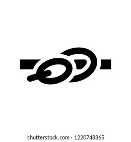 Knot icon. Trendy Knot logo concept on white background from Nautical collection. Suitable for use on web apps, mobile apps and print media.