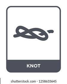 knot icon vector on white background, knot trendy filled icons from Nautical collection, knot simple element illustration