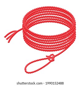 Knot lasso icon. Isometric of Knot lasso vector icon for web design isolated on white background